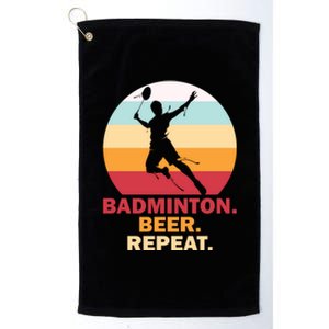 Badminton Beer Repaet Badminton Cool Gift Platinum Collection Golf Towel