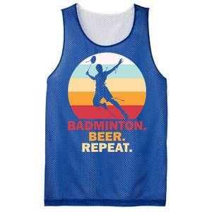 Badminton Beer Repaet Badminton Cool Gift Mesh Reversible Basketball Jersey Tank