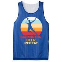 Badminton Beer Repaet Badminton Cool Gift Mesh Reversible Basketball Jersey Tank