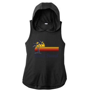 Beach Bound Retro Summer Fun Family Vacation Trip Gift Ladies PosiCharge Tri-Blend Wicking Draft Hoodie Tank