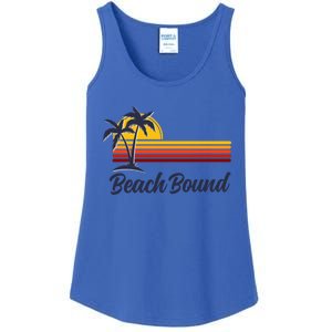 Beach Bound Retro Summer Fun Family Vacation Trip Gift Ladies Essential Tank