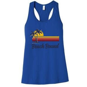 Beach Bound Retro Summer Fun Family Vacation Trip Gift Women's Racerback Tank