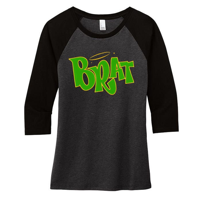 Brat Women's Tri-Blend 3/4-Sleeve Raglan Shirt