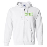 Brat Full Zip Hoodie