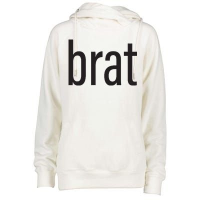 Brat Womens Funnel Neck Pullover Hood