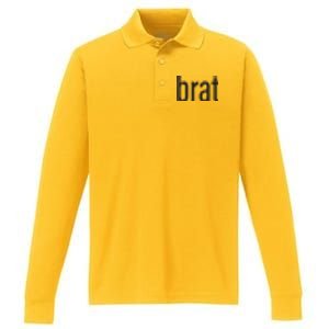 Brat Performance Long Sleeve Polo