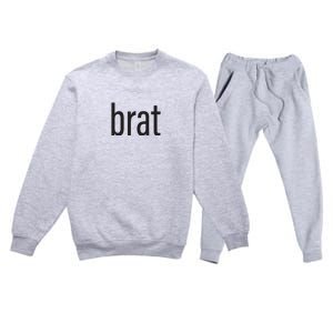 Brat Premium Crewneck Sweatsuit Set