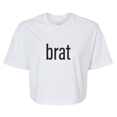 Brat Bella+Canvas Jersey Crop Tee