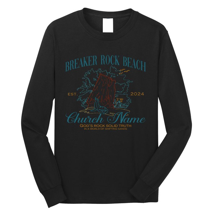 Benutzerdefinierte Breaker Rock Beach Vbs 2024 Long Sleeve Shirt