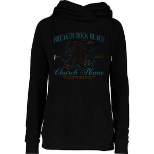 Benutzerdefinierte Breaker Rock Beach Vbs 2024 Womens Funnel Neck Pullover Hood