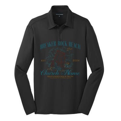 Benutzerdefinierte Breaker Rock Beach Vbs 2024 Silk Touch Performance Long Sleeve Polo