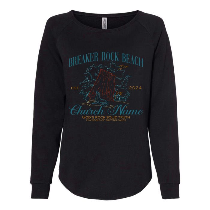 Benutzerdefinierte Breaker Rock Beach Vbs 2024 Womens California Wash Sweatshirt