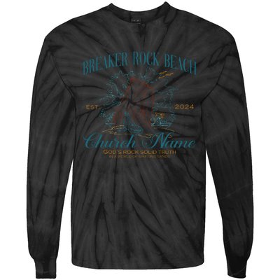 Benutzerdefinierte Breaker Rock Beach Vbs 2024 Tie-Dye Long Sleeve Shirt