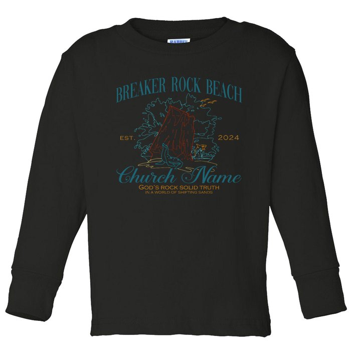 Benutzerdefinierte Breaker Rock Beach Vbs 2024 Toddler Long Sleeve Shirt