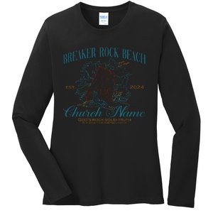 Benutzerdefinierte Breaker Rock Beach Vbs 2024 Ladies Long Sleeve Shirt