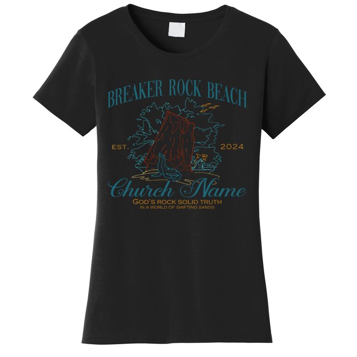 Benutzerdefinierte Breaker Rock Beach Vbs 2024 Women's T-Shirt