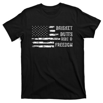 Brisket Butts Ribs And Freedom Bbq T-Shirt