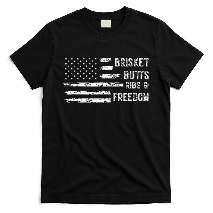 Brisket Butts Ribs And Freedom Bbq T-Shirt