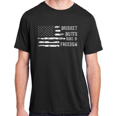 Brisket Butts Ribs And Freedom Bbq Adult ChromaSoft Performance T-Shirt