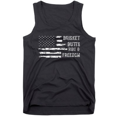 Brisket Butts Ribs And Freedom Bbq Tank Top