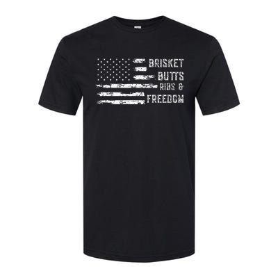 Brisket Butts Ribs And Freedom Bbq Softstyle CVC T-Shirt