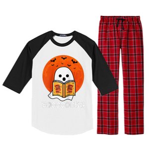 Booooooks Boo Read Books Halloween Raglan Baseball Raglan Sleeve Pajama Set