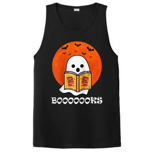 Booooooks Boo Read Books Halloween Raglan Baseball PosiCharge Competitor Tank