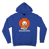 Booooooks Boo Read Books Halloween Raglan Baseball Hoodie