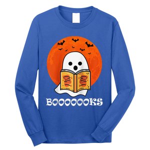 Booooooks Boo Read Books Halloween Raglan Baseball Long Sleeve Shirt