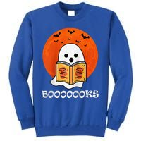 Booooooks Boo Read Books Halloween Raglan Baseball Tall Sweatshirt