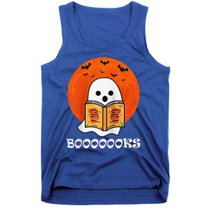 Booooooks Boo Read Books Halloween Raglan Baseball Tank Top