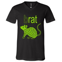 Brat B Rat Mouse V-Neck T-Shirt