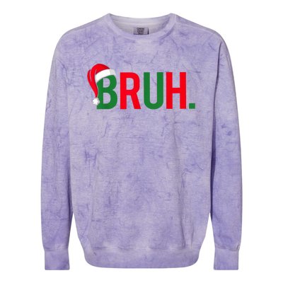 Bruh Colorblast Crewneck Sweatshirt