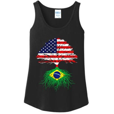 Brazil Brasil Roots Brazilian American Immigrant Ladies Essential Tank