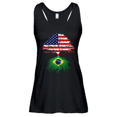 Brazil Brasil Roots Brazilian American Immigrant Ladies Essential Flowy Tank