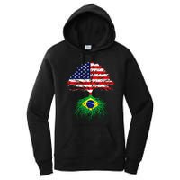 Brazil Brasil Roots Brazilian American Immigrant Women's Pullover Hoodie