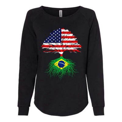 Brazil Brasil Roots Brazilian American Immigrant Womens California Wash Sweatshirt