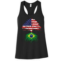 Brazil Brasil Roots Brazilian American Immigrant Women's Racerback Tank