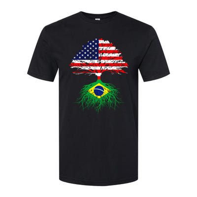 Brazil Brasil Roots Brazilian American Immigrant Softstyle CVC T-Shirt