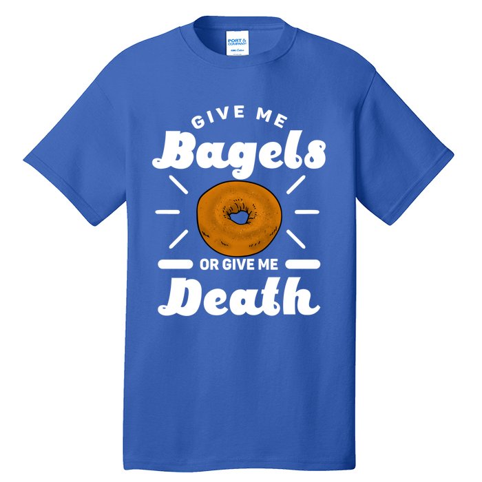 Bagel Baker Roll Lover Ringshaped Baked Beigel Jewish Bread Funny Gift Tall T-Shirt