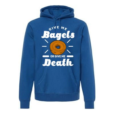 Bagel Baker Roll Lover Ringshaped Baked Beigel Jewish Bread Funny Gift Premium Hoodie