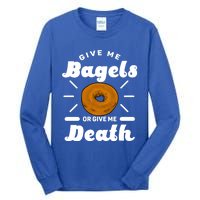 Bagel Baker Roll Lover Ringshaped Baked Beigel Jewish Bread Funny Gift Tall Long Sleeve T-Shirt