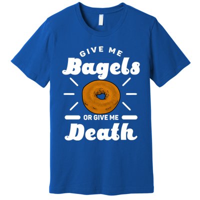 Bagel Baker Roll Lover Ringshaped Baked Beigel Jewish Bread Funny Gift Premium T-Shirt