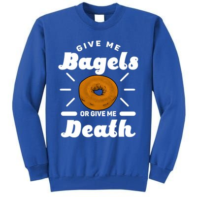 Bagel Baker Roll Lover Ringshaped Baked Beigel Jewish Bread Funny Gift Tall Sweatshirt