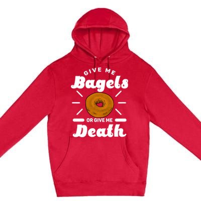 Bagel Baker Roll Lover Ringshaped Baked Beigel Jewish Bread Funny Gift Premium Pullover Hoodie