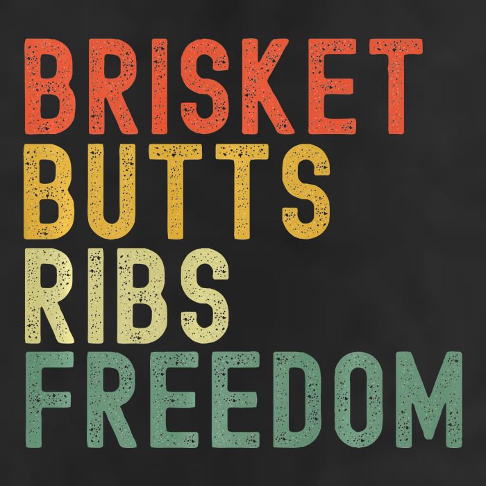 Brisket Butts Ribs Freedom Bbq Meat Smoker Meat Lover 7 Panel Mesh Trucker Snapback Hat
