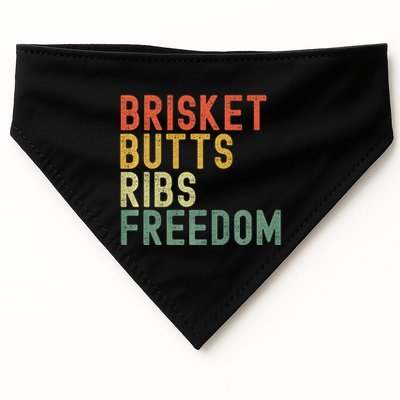 Brisket Butts Ribs Freedom Bbq Meat Smoker Meat Lover USA-Made Doggie Bandana