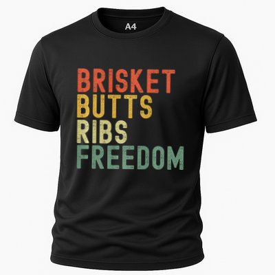 Brisket Butts Ribs Freedom Bbq Meat Smoker Meat Lover Performance Shirt