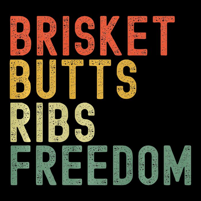 Brisket Butts Ribs Freedom Bbq Meat Smoker Meat Lover Cooling Performance Crew T-Shirt