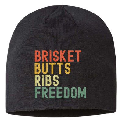 Brisket Butts Ribs Freedom Bbq Meat Smoker Meat Lover Sustainable Beanie